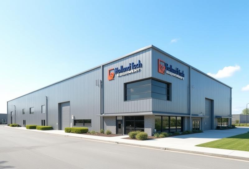Exterior view of the Holland Tech Equipment B.V. modern industrial facility.